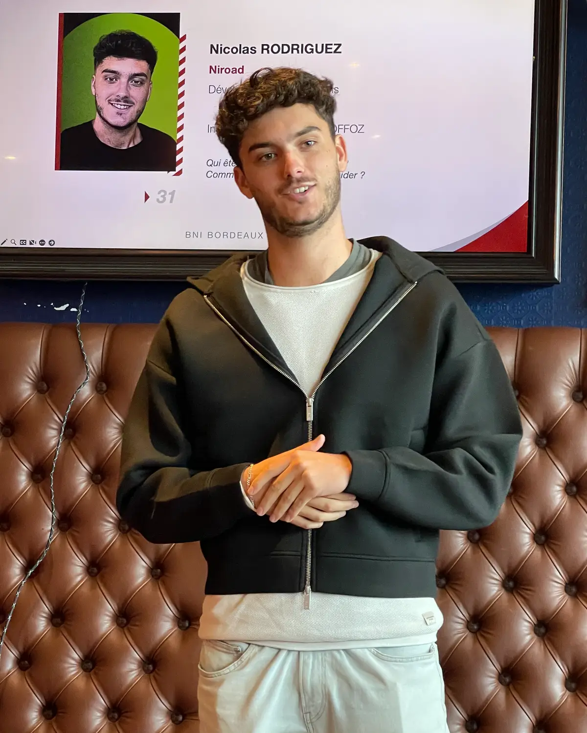 Nicolas Rodriguez lors d'une prise de parole